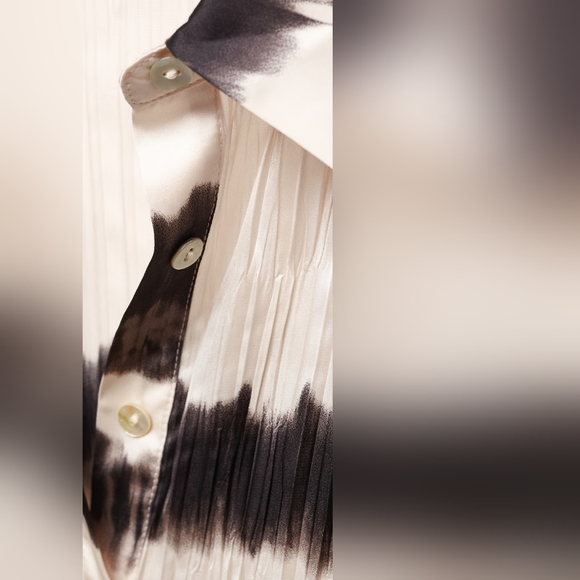 MANGO Satin tie-dye blouse - Picture 4 of 4